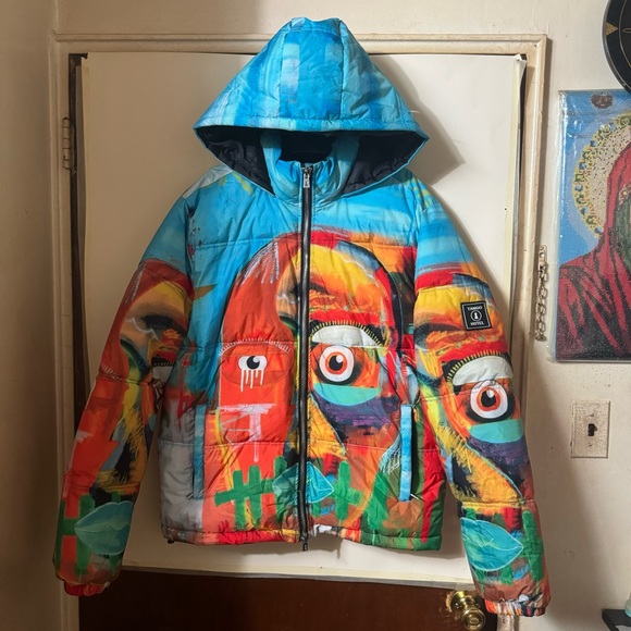 TANGO HOTEL SELF PORTRAIT PUFFER JACKET Men Size Medium - Picture 12 of 13